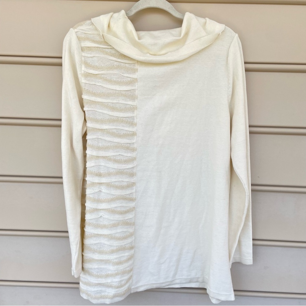 Soft Surroundings Cowl Neck Split Design Lightwei… - image 7